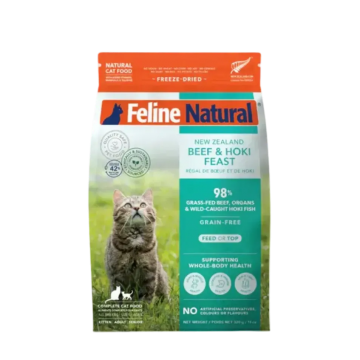 Feline Natural Freeze Dried Beef & Hoki Feast 320g